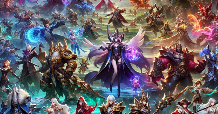 Wallpaper Mobile Legends: Epic Character Showcase