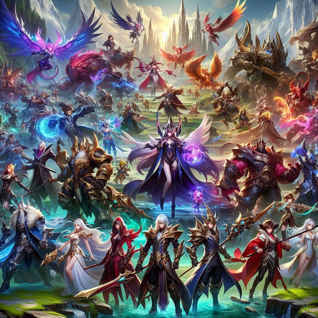 Wallpaper Mobile Legends: Epic Character Showcase