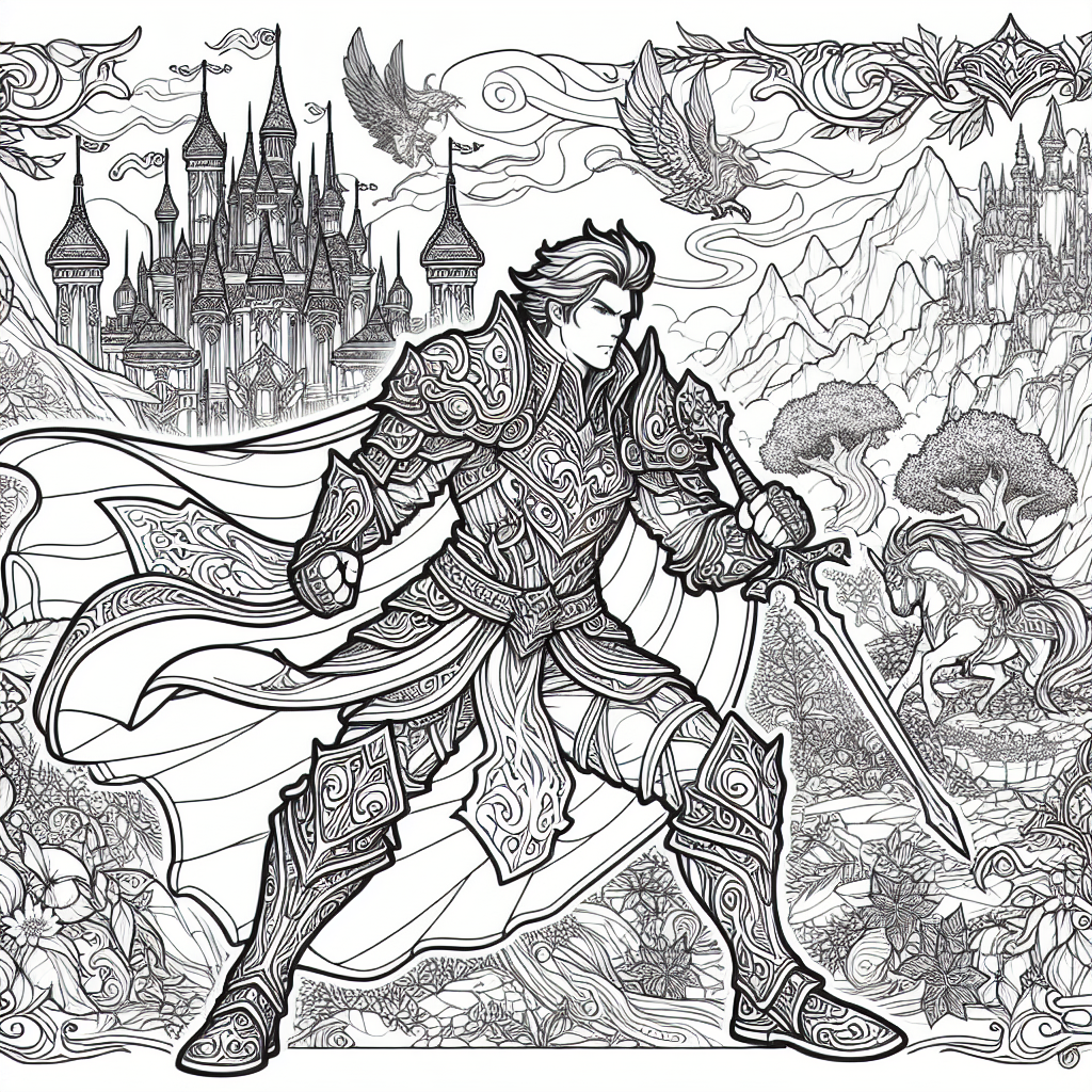 Gambar Mewarnai Mobile Legend untuk Anak